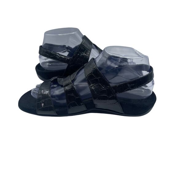 Vionic Paros Backstrap Strappy Black Sandals Comfort Womens 7 - Picture 2 of 5